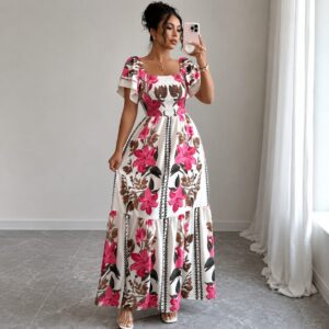 Boho Floral Maxi Dress